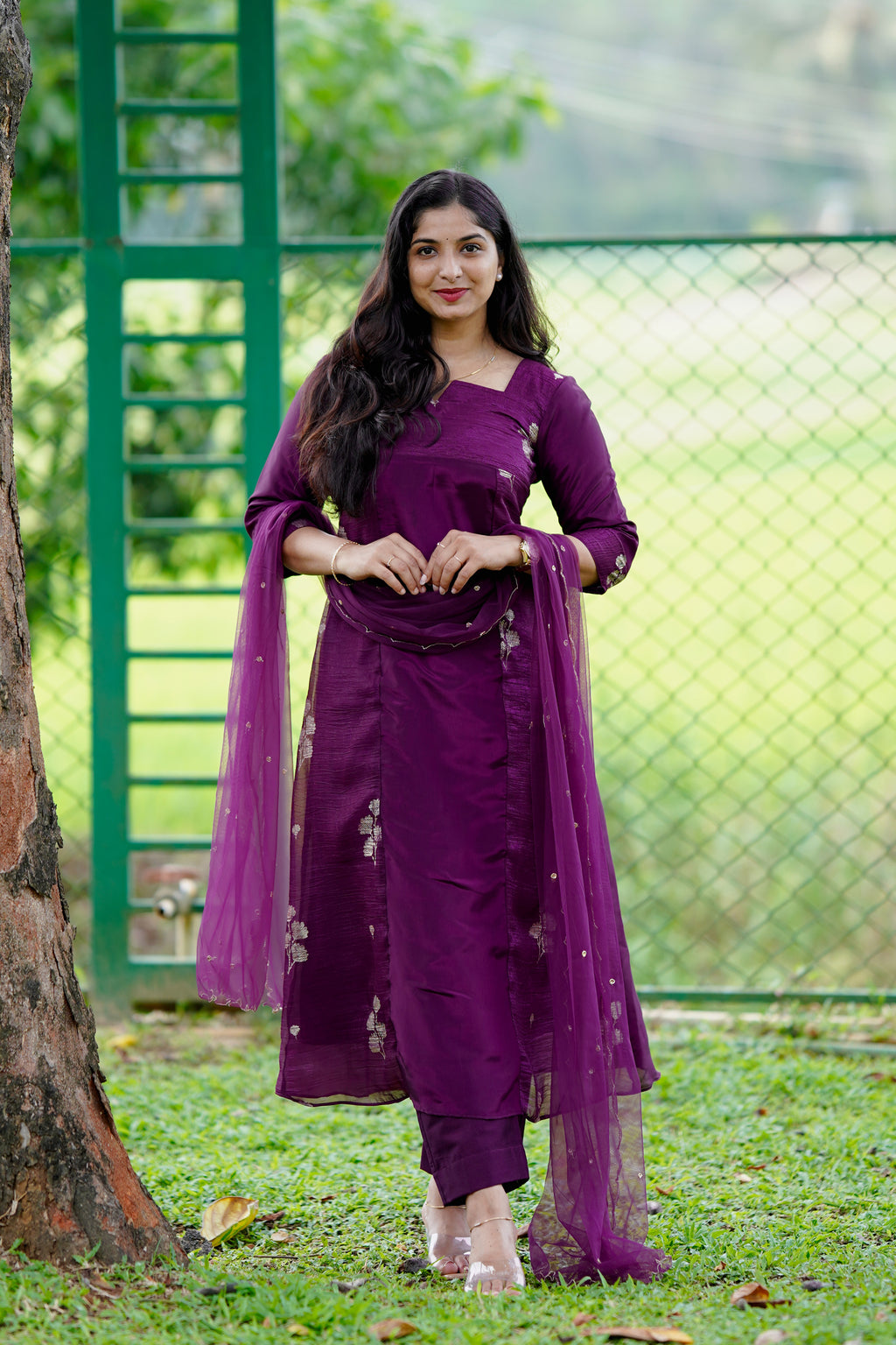 Plum Chiffon Set