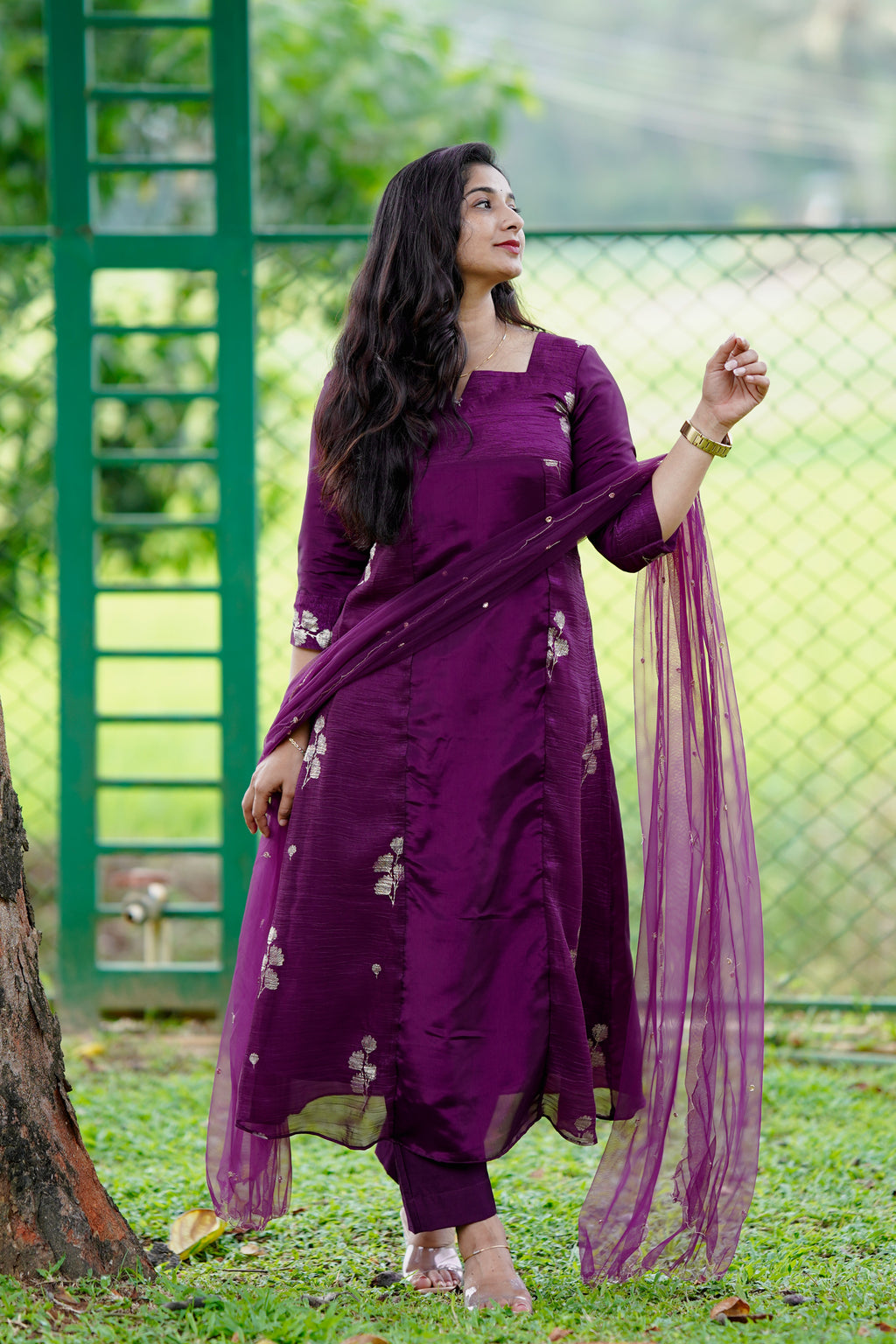 Plum Chiffon Set