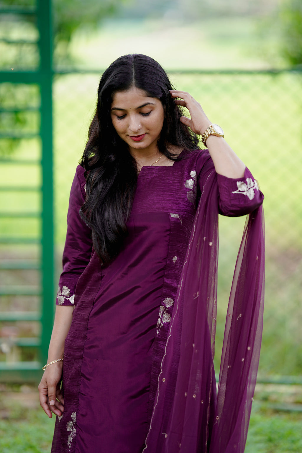 Plum Chiffon Set