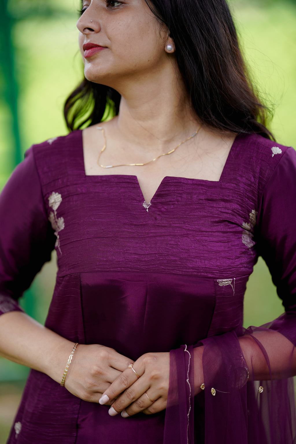 Plum Chiffon Set