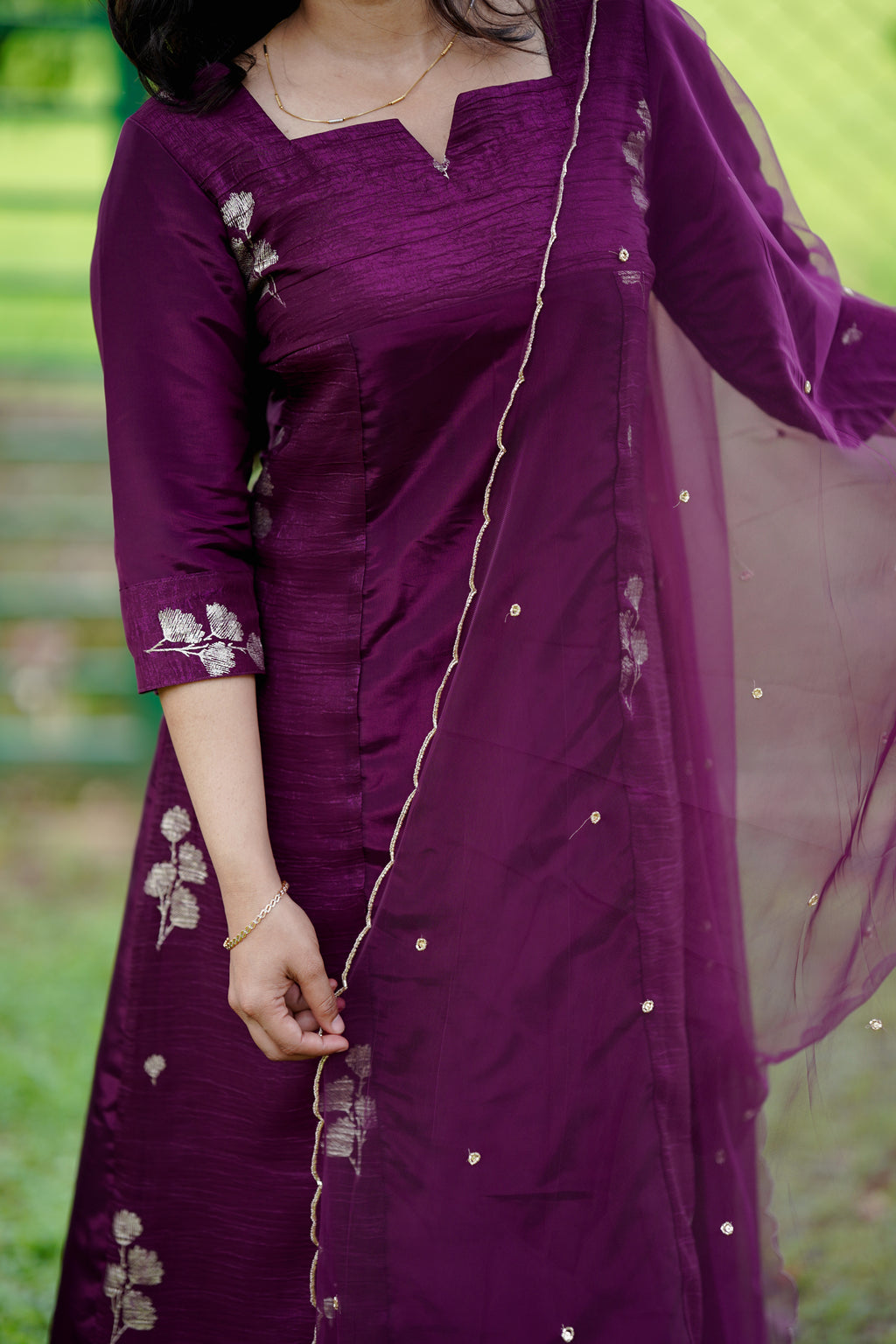 Plum Chiffon Set
