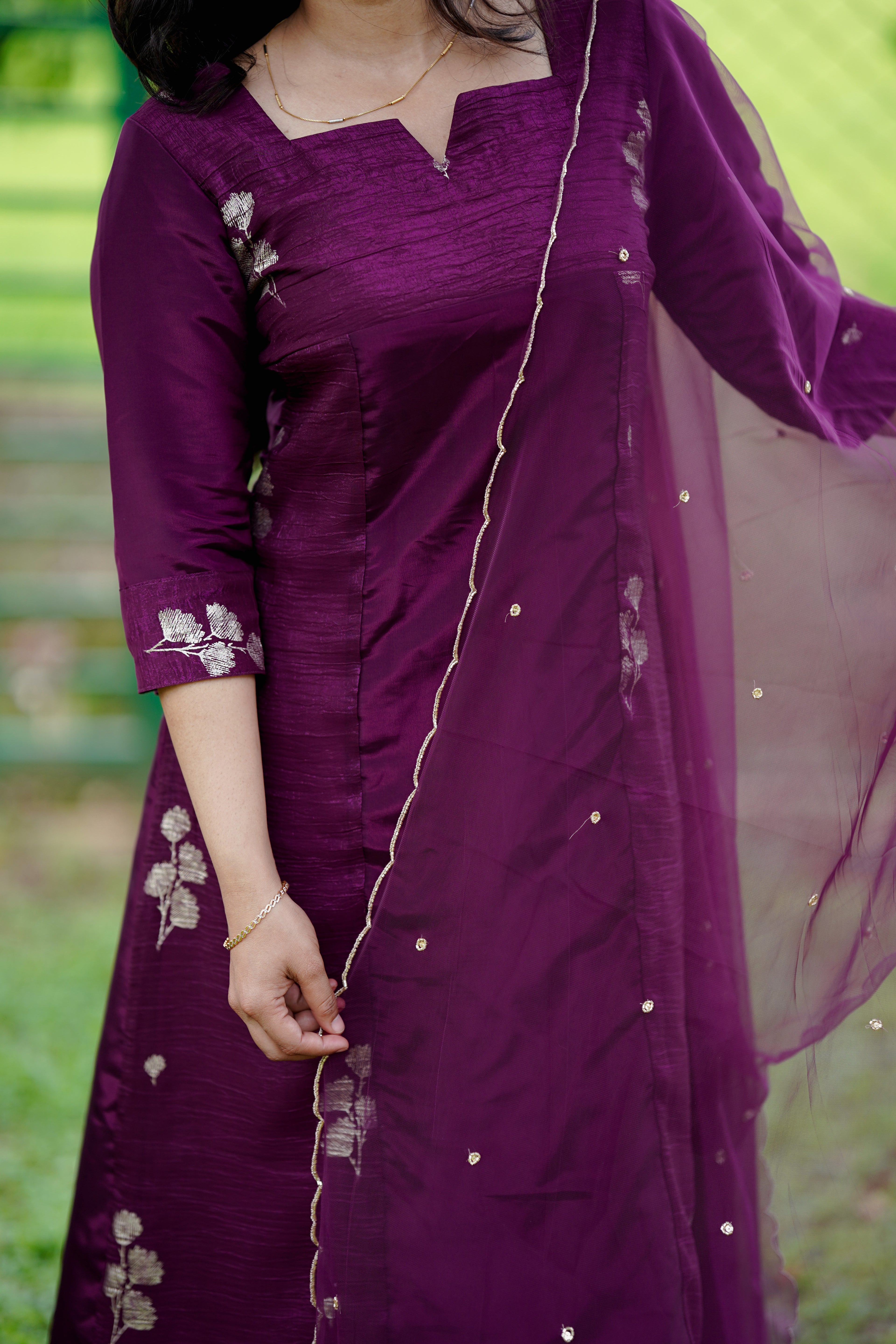Plum Chiffon Set