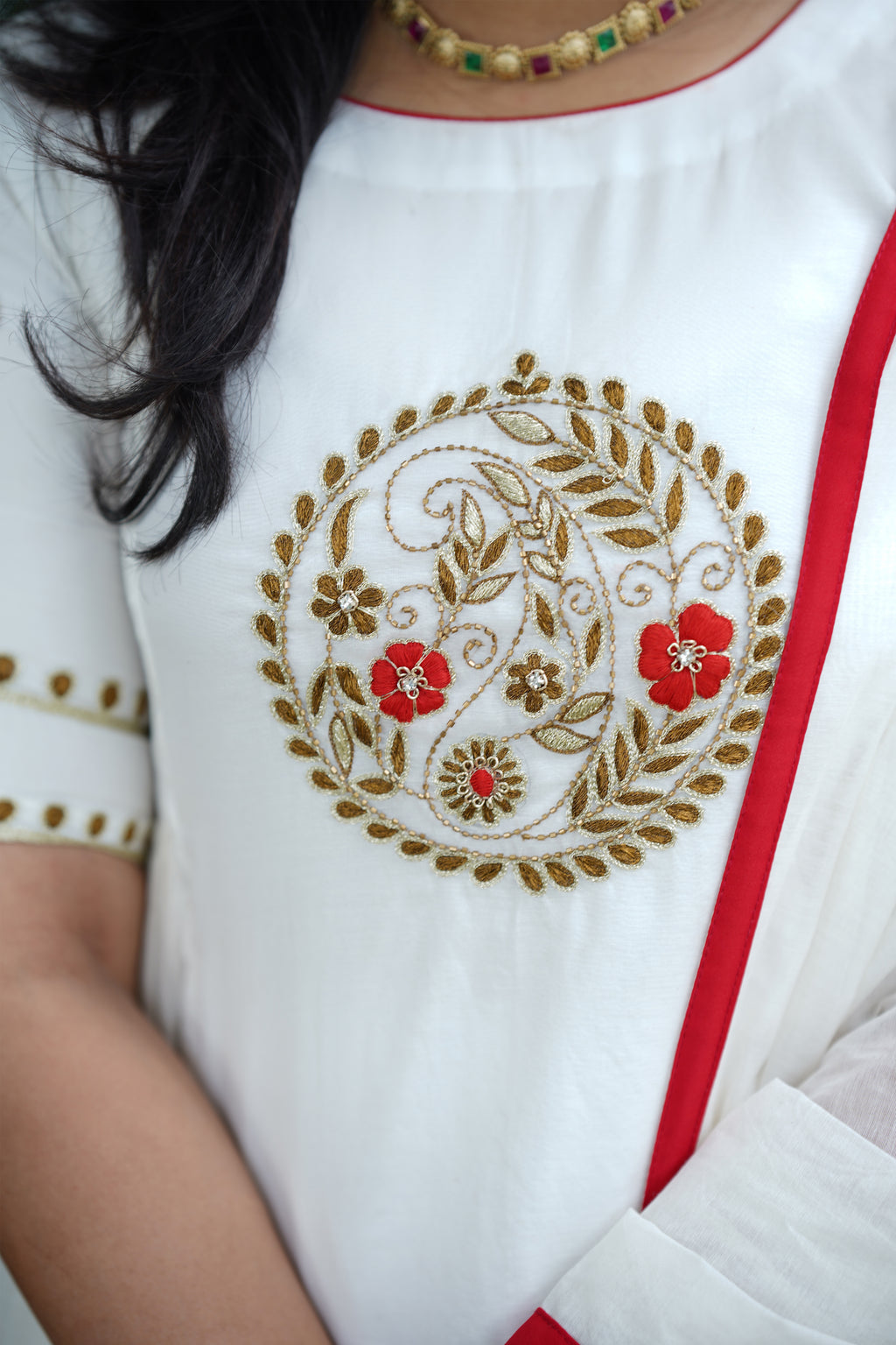 Mul Chanderi Suit Set