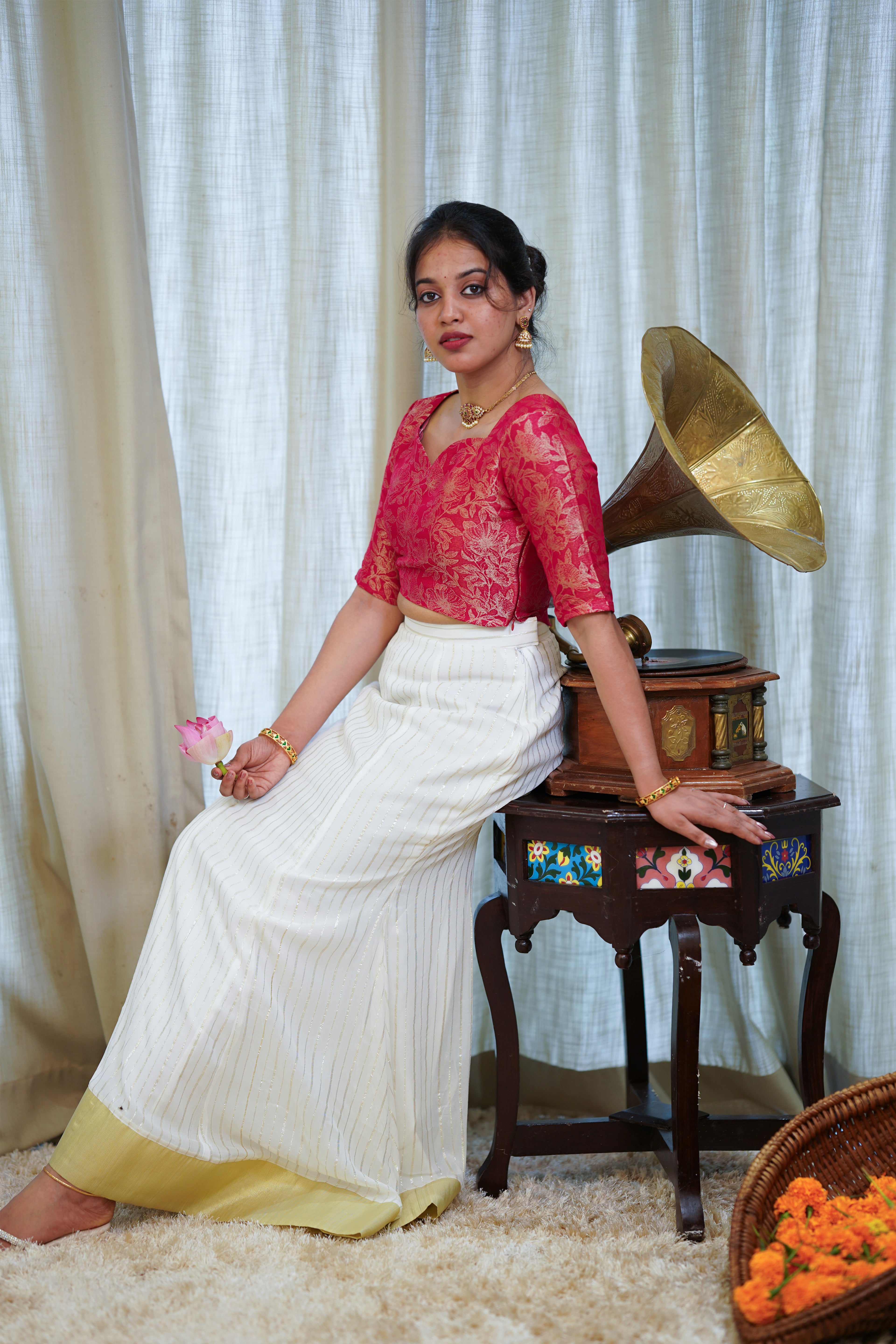Ivory Festive Ethnic Set