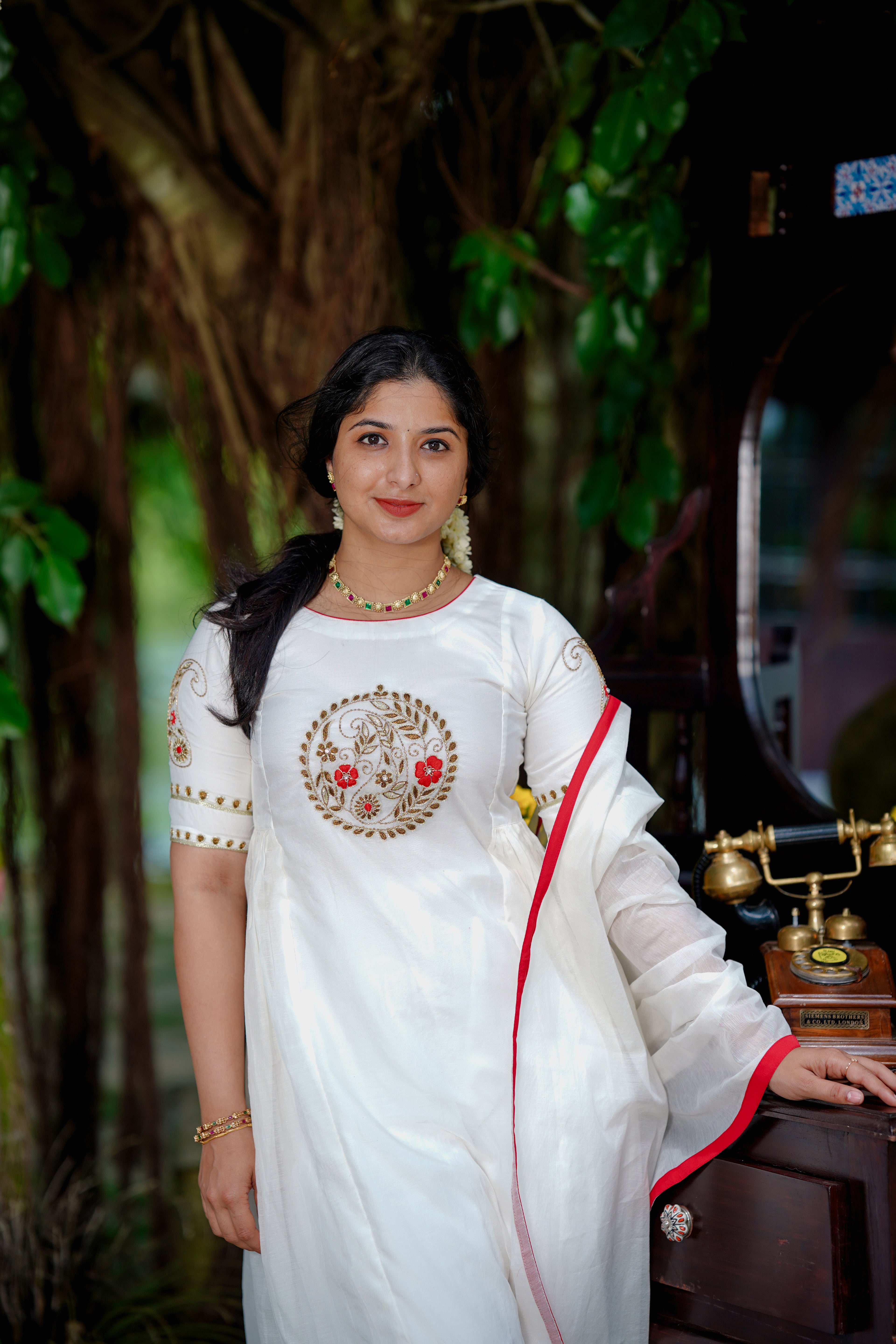 Mul Chanderi Suit Set