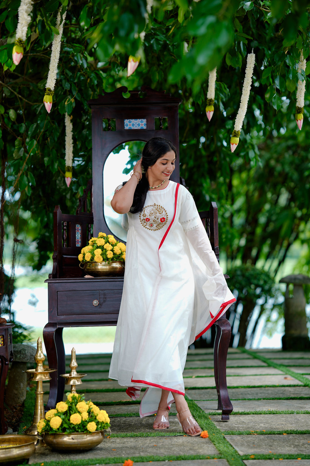 Mul Chanderi Suit Set