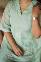 Jade Organza Kaftan