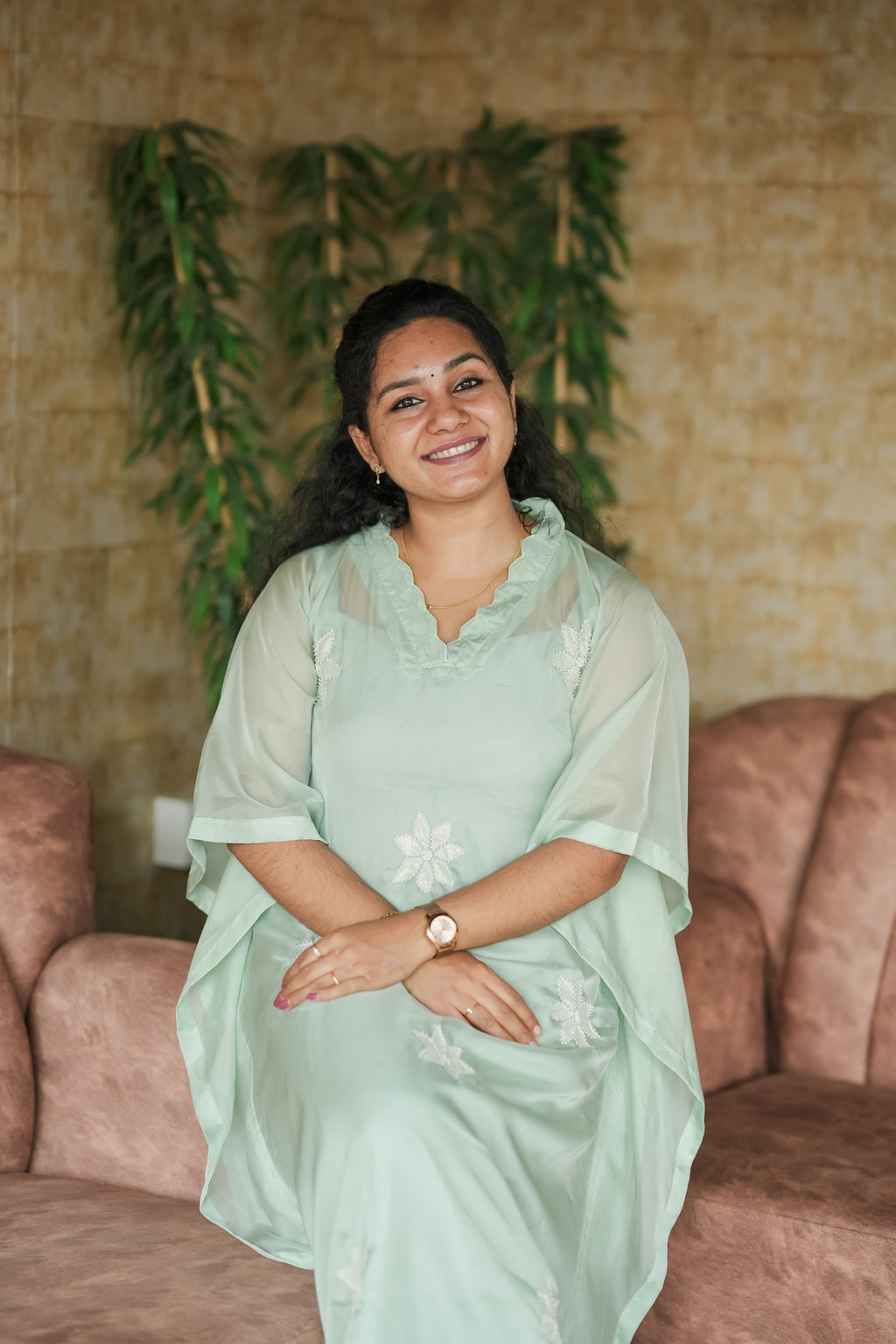 Jade Organza Kaftan