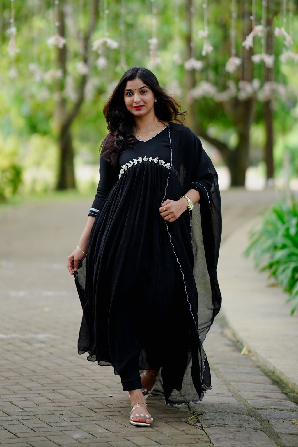 Two Piece Chiffon Set