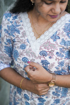 Eira Floral Jaipur Cotton Dress
