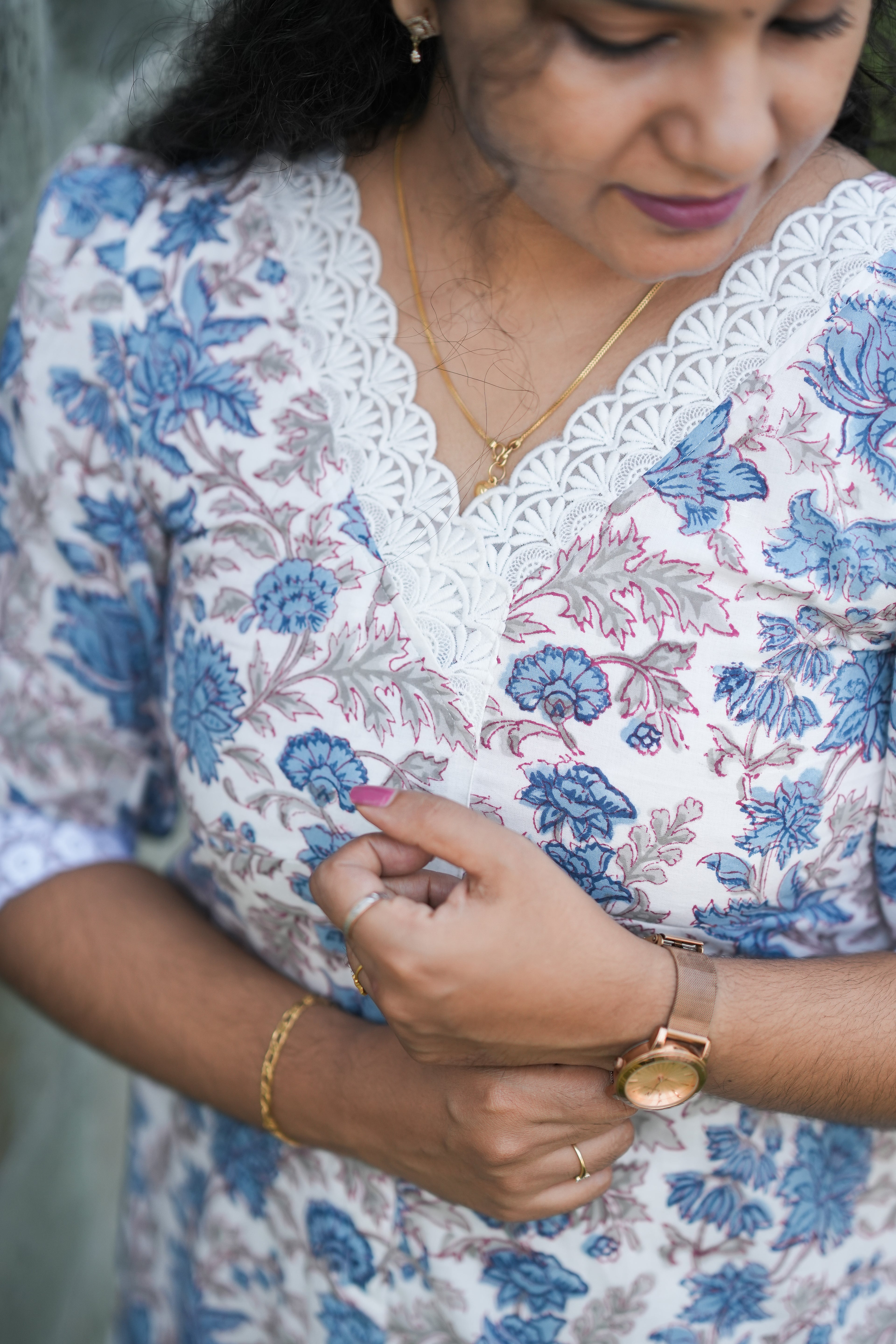Eira Floral Jaipur Cotton Dress