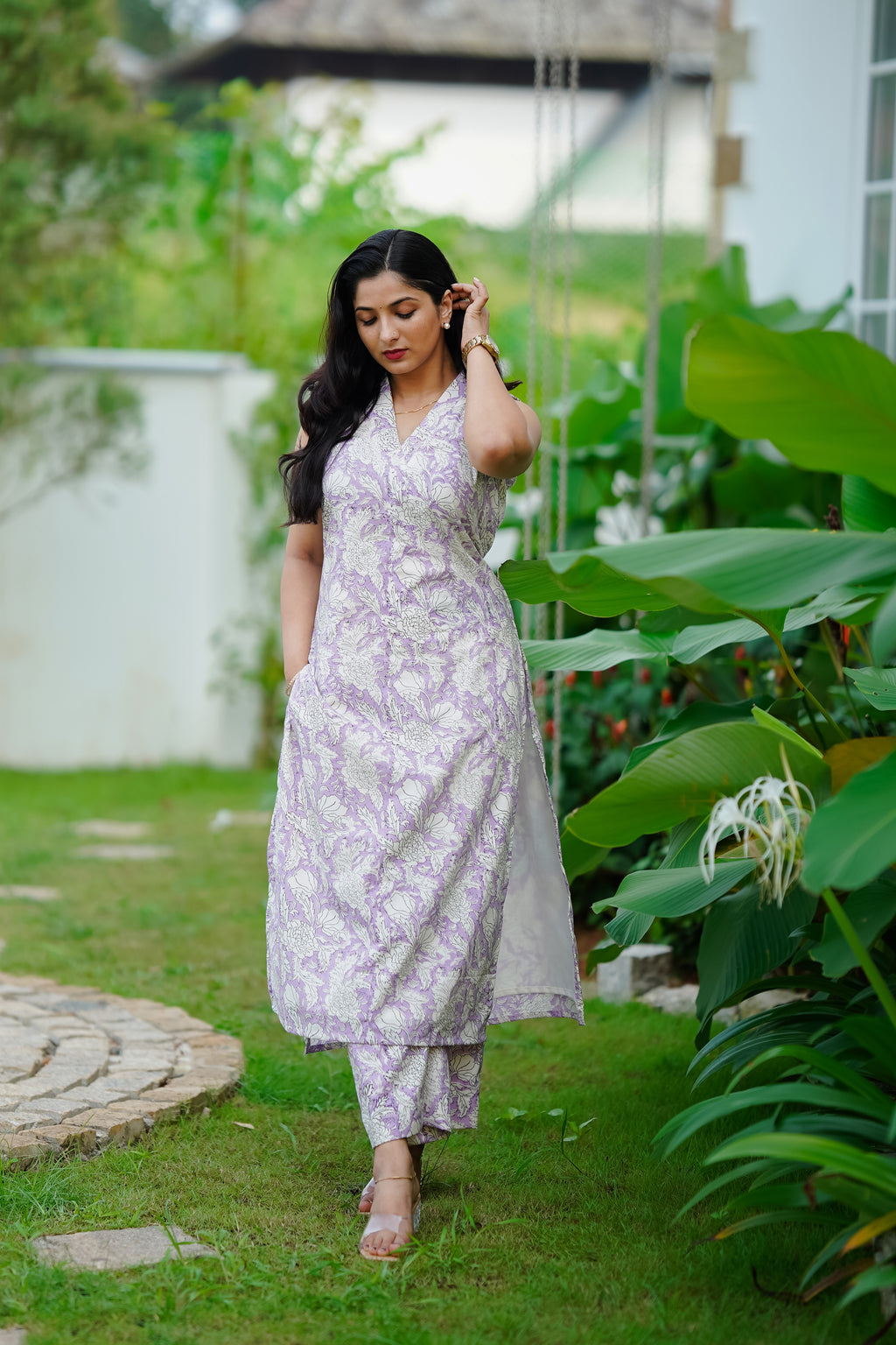 Lavender Cotton Co-Ord Set