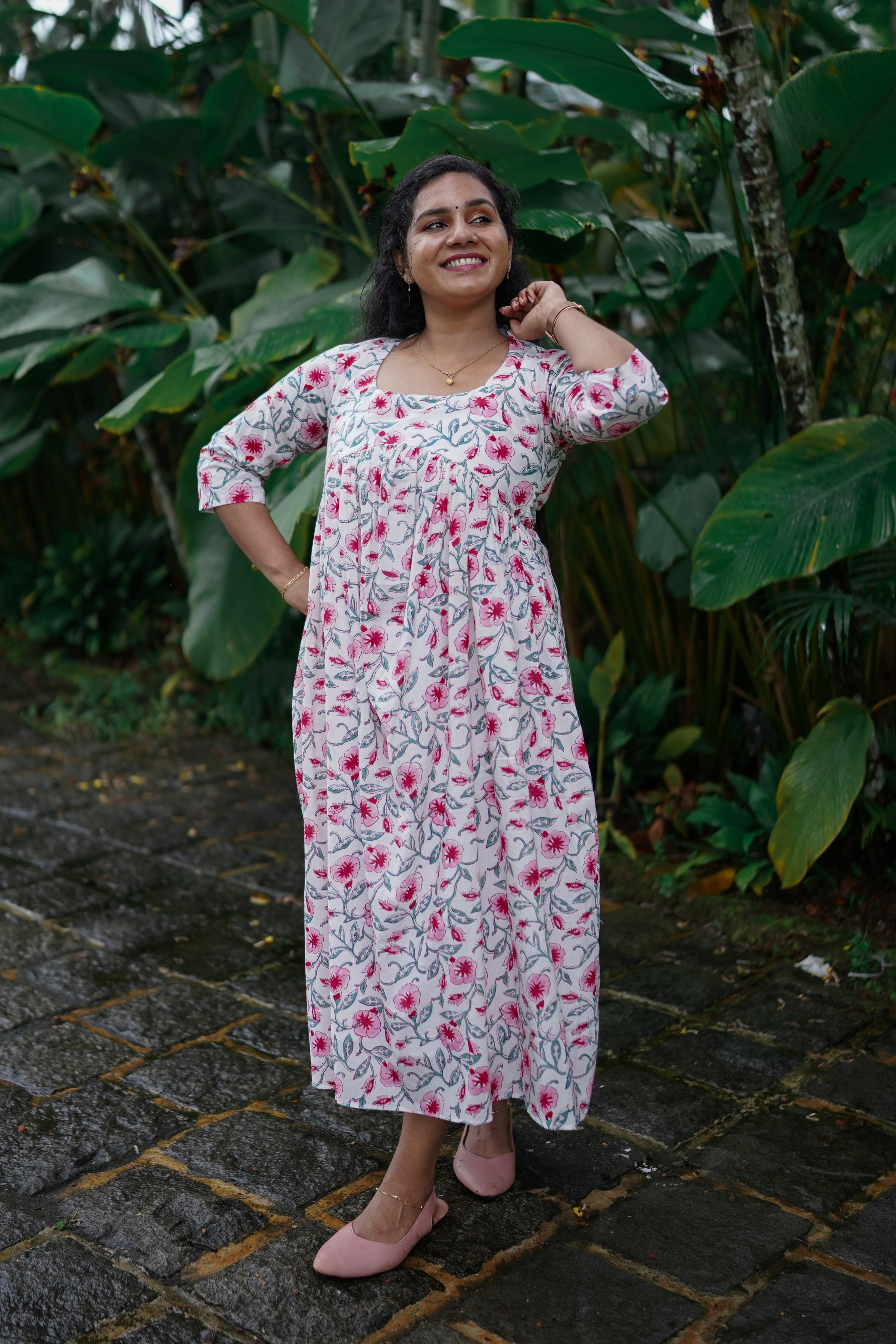 Rose Jaipur Dress