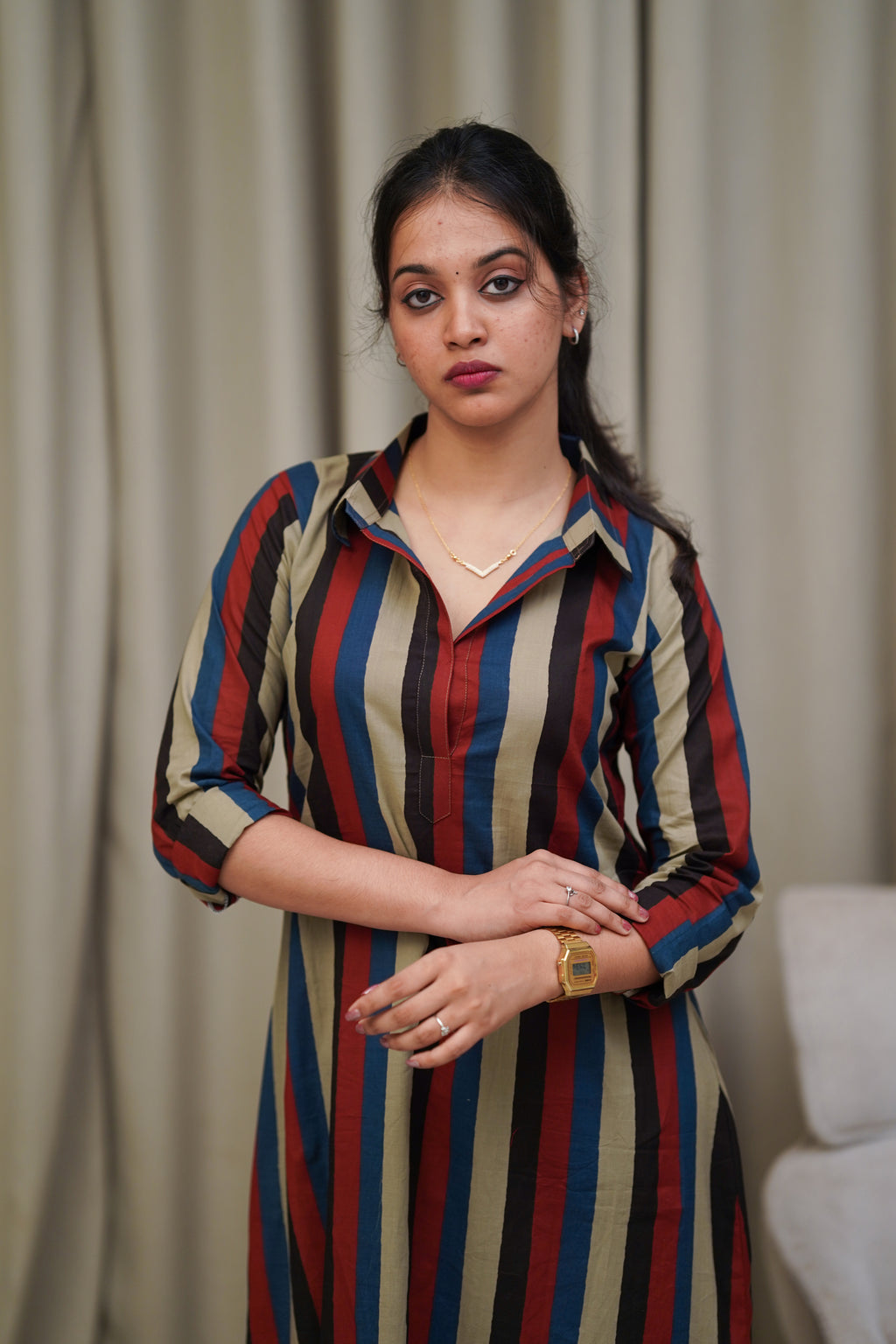 Striped Straight Kurta