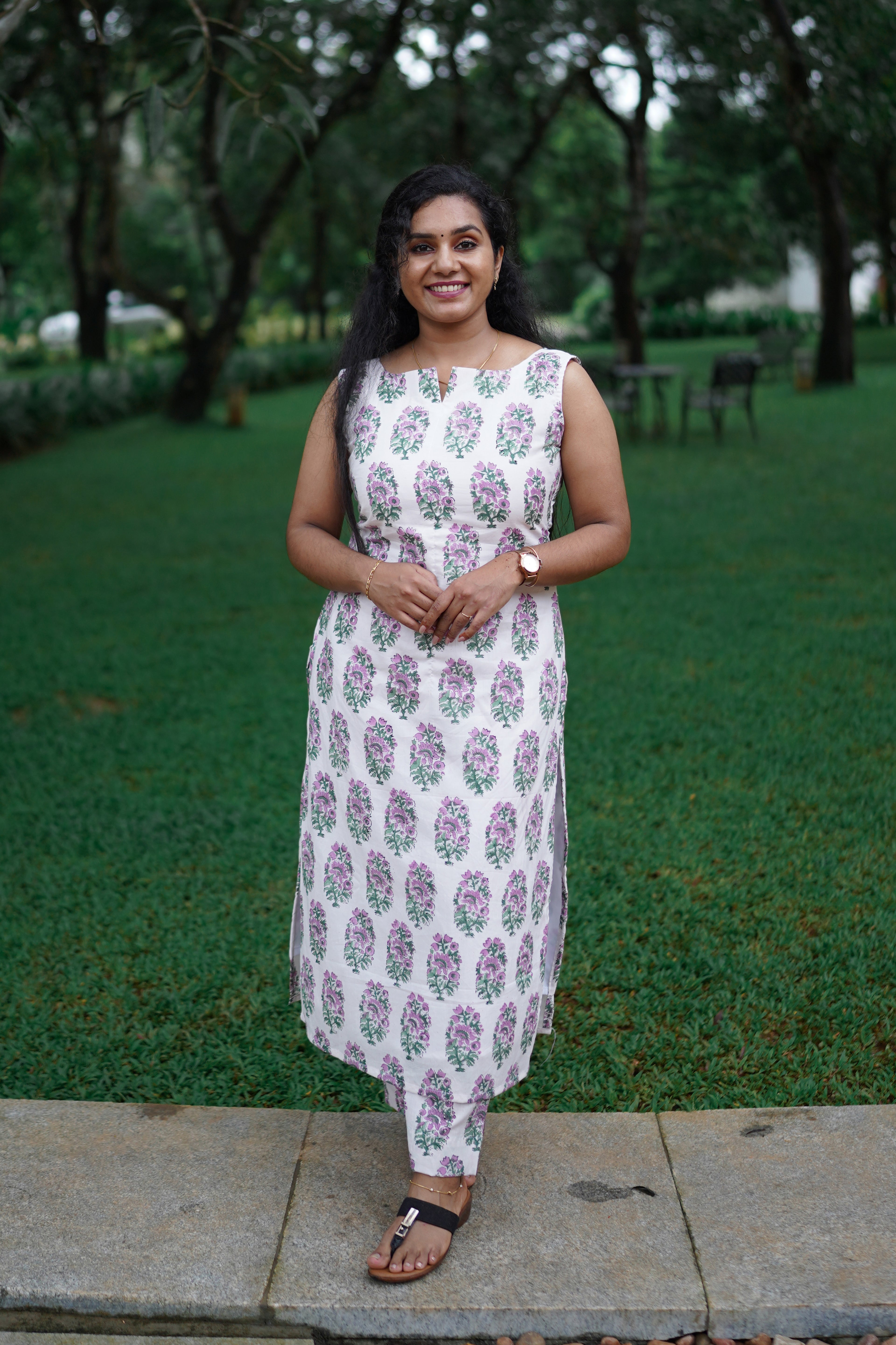 Lavender Bloom Cotton Co-Ord Set