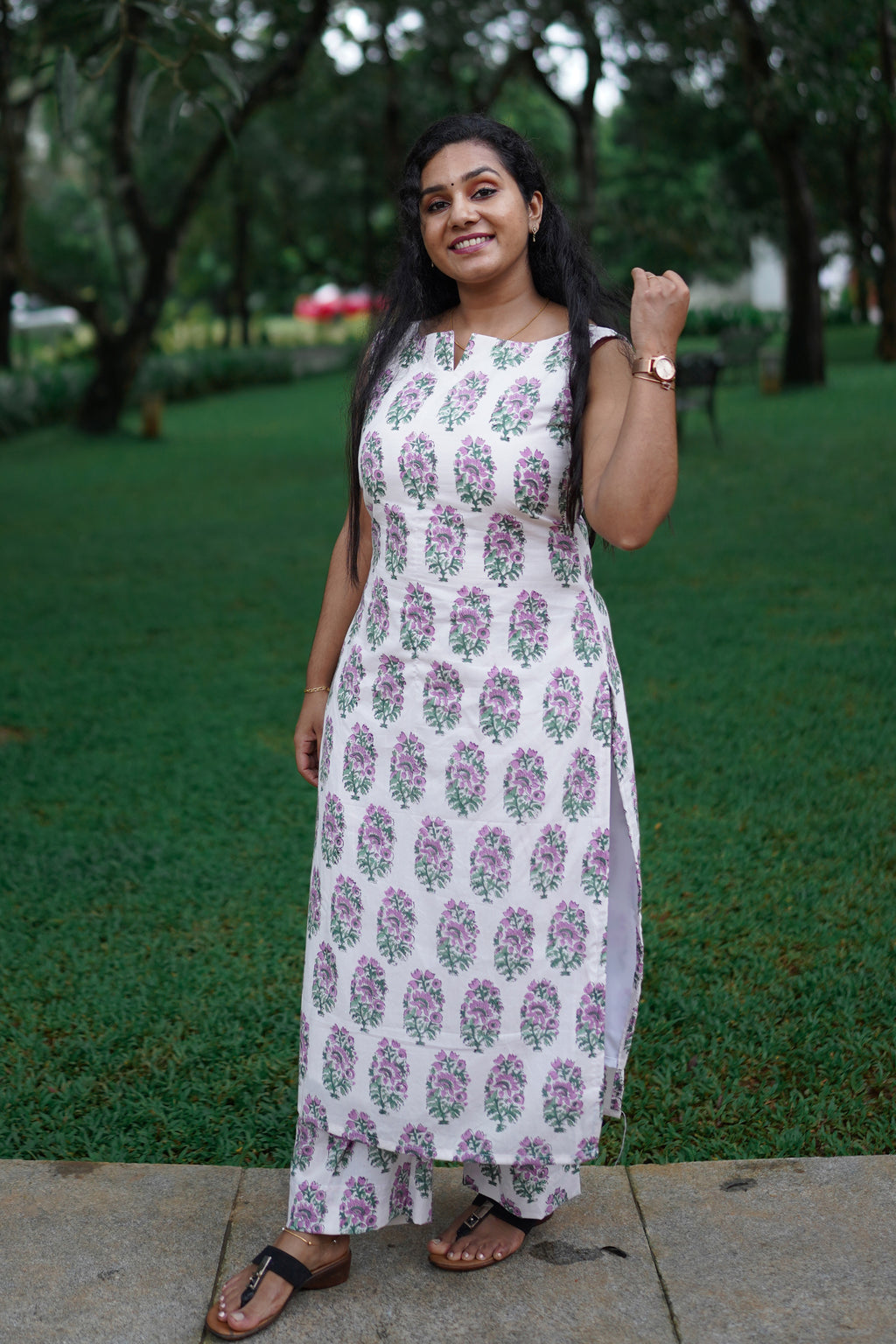 Lavender Bloom Cotton Co-Ord Set