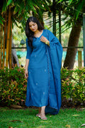 Mul Chanderi Two Piece Set
