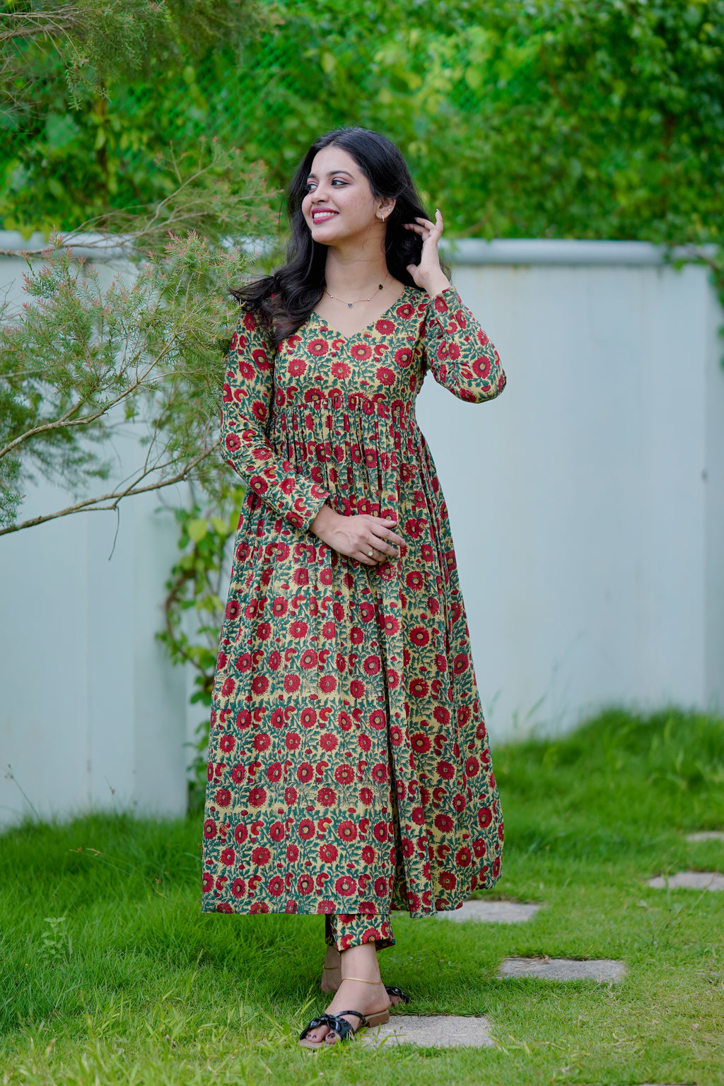 Jaipur Cotton Anarkali Set
