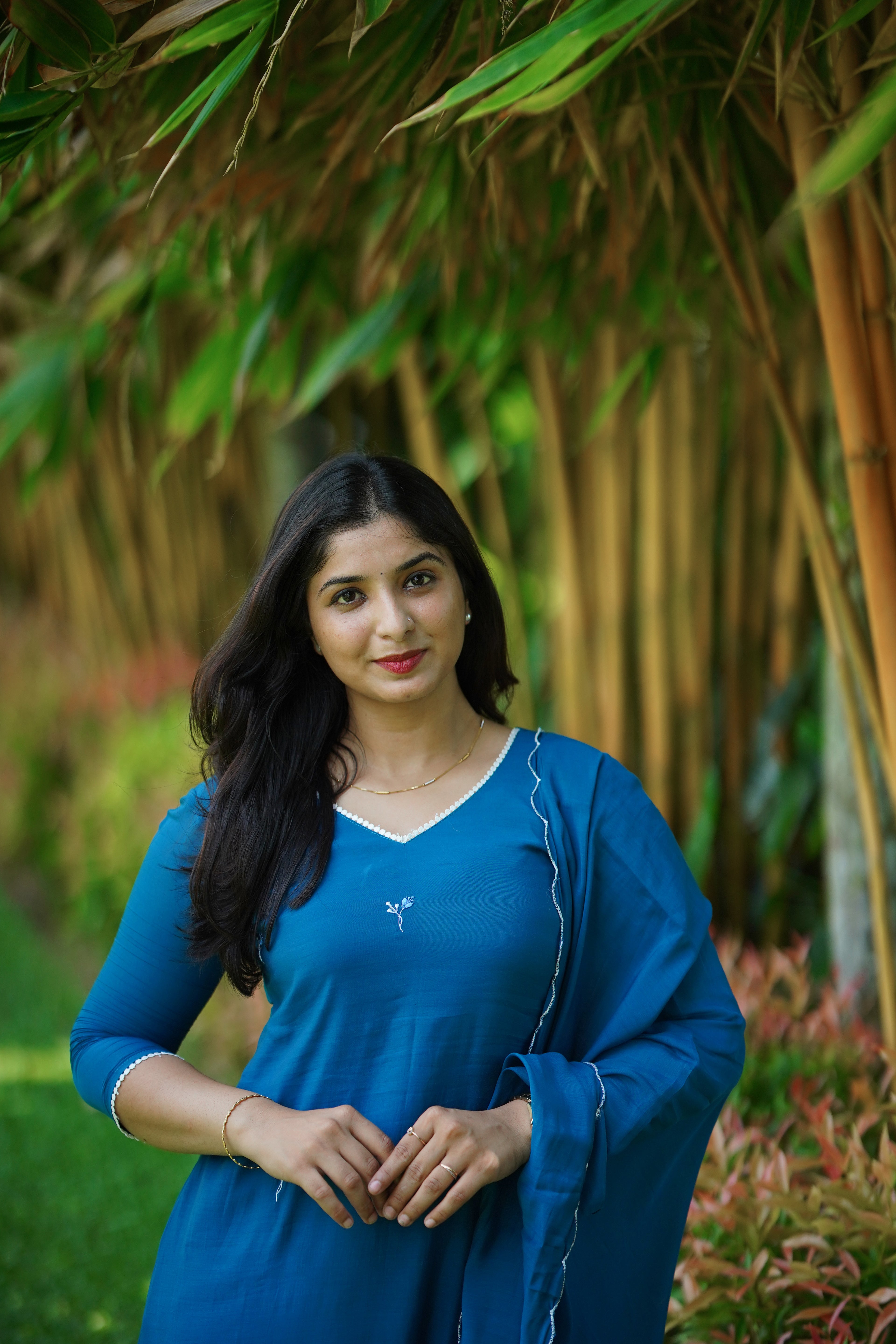 Mul Chanderi Two Piece Set