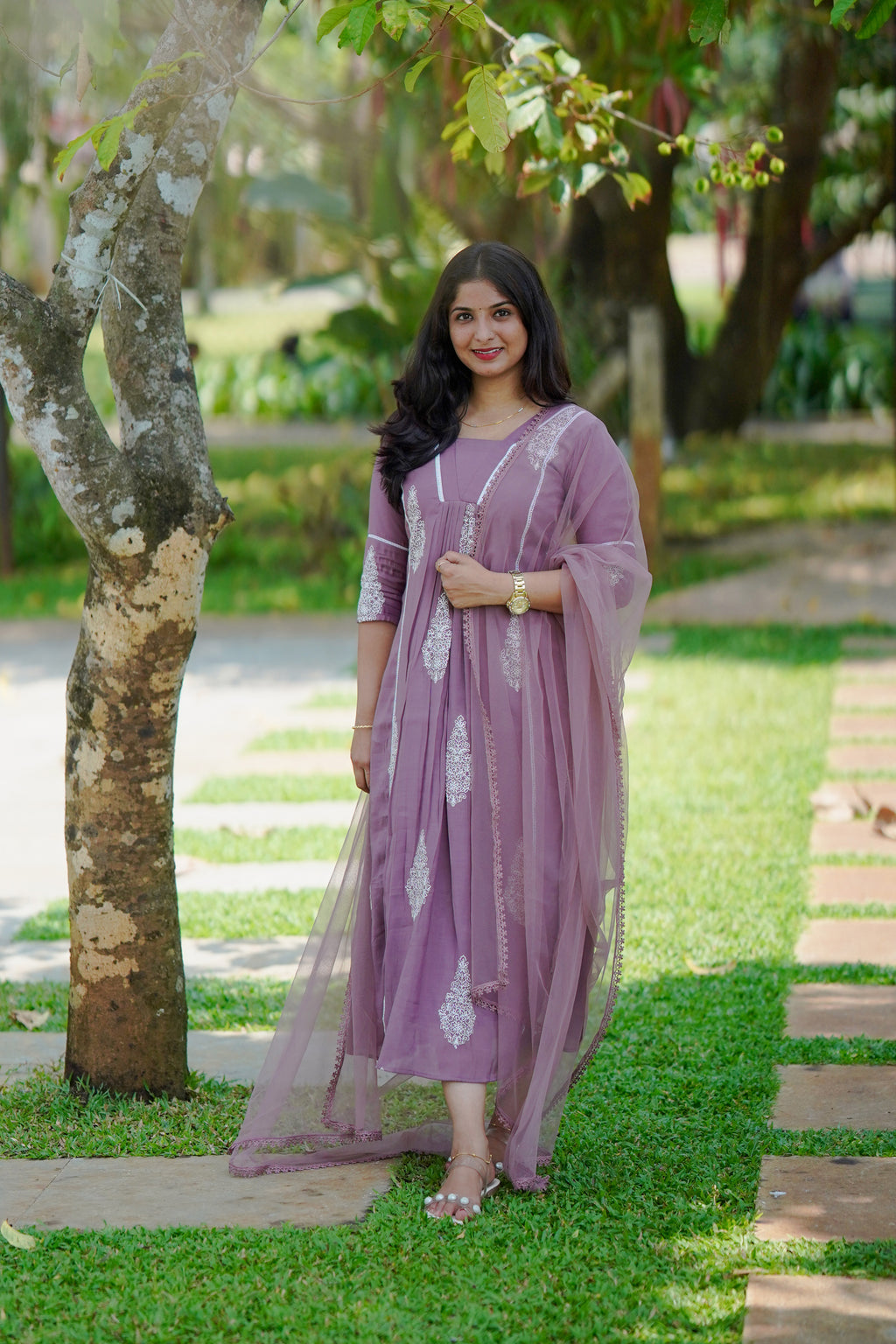 Two Piece Mul Chanderi Set