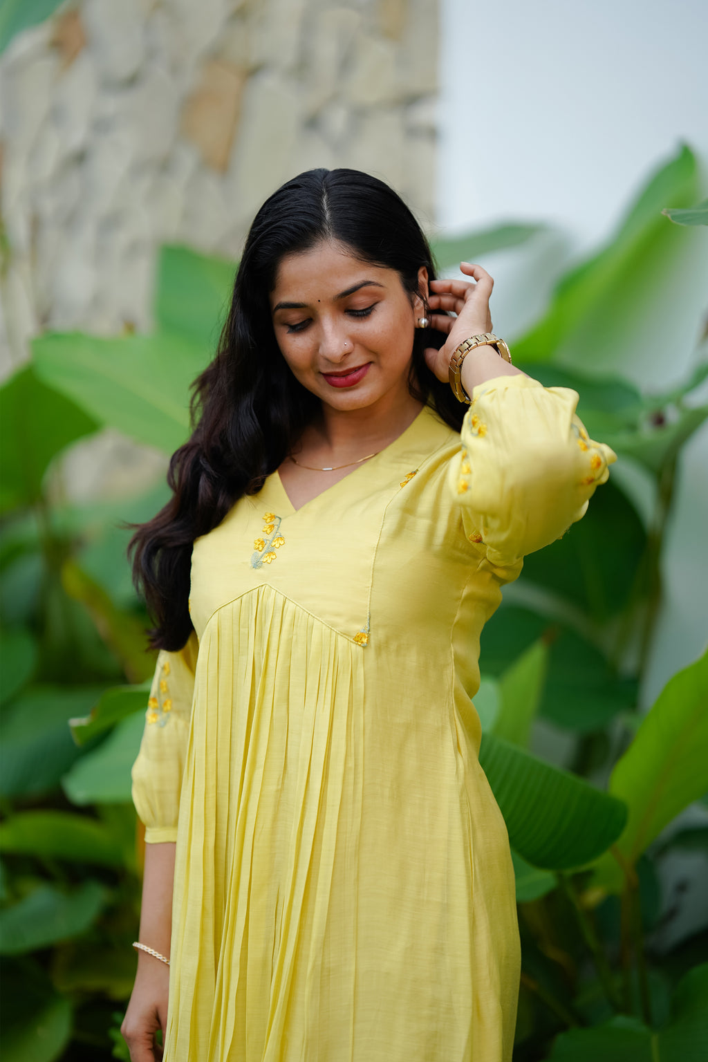 Sunshine Mul Chanderi Dress
