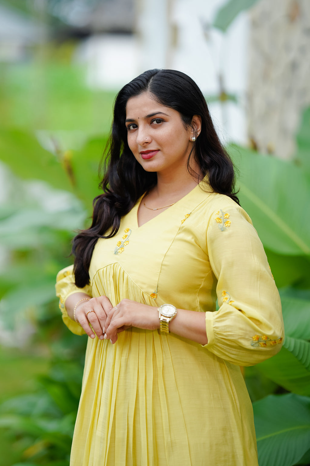 Sunshine Mul Chanderi Dress
