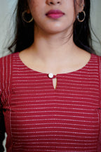Maroon Kurta Set