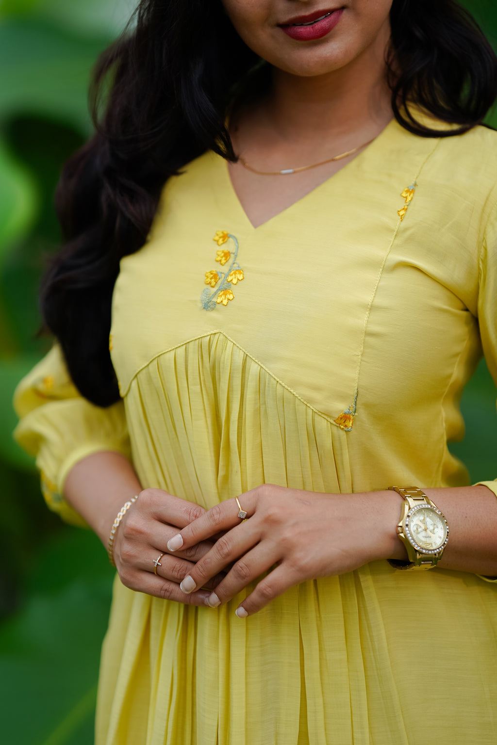 Sunshine Mul Chanderi Dress