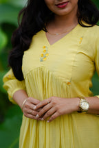 Sunshine Mul Chanderi Dress