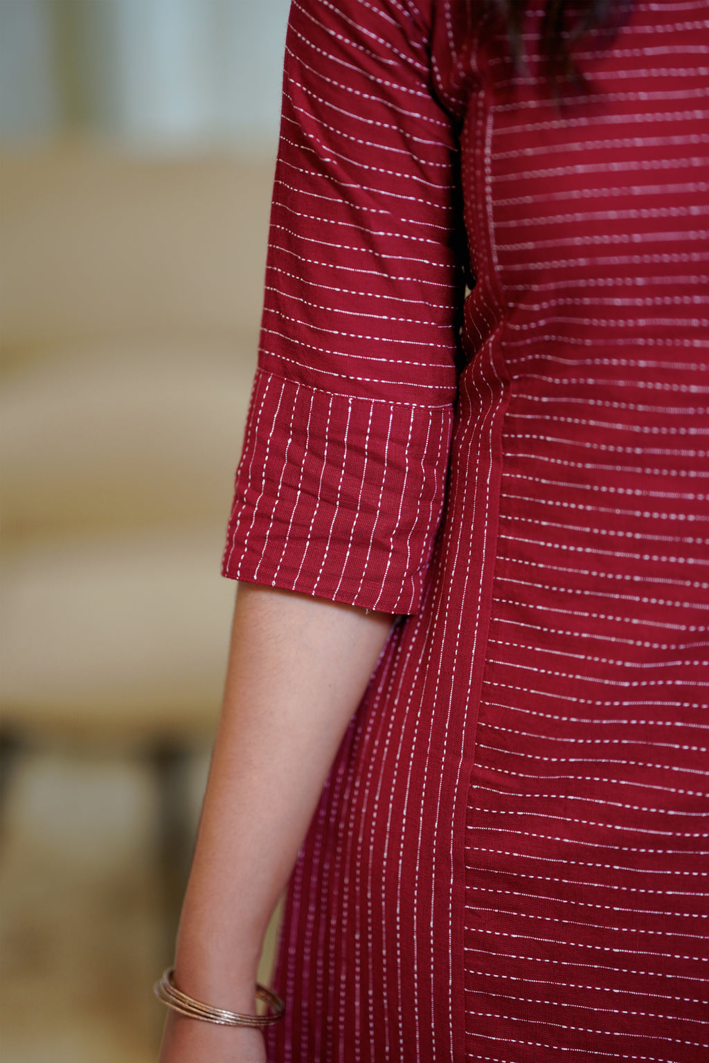 Maroon Kurta Set