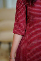 Maroon Kurta Set