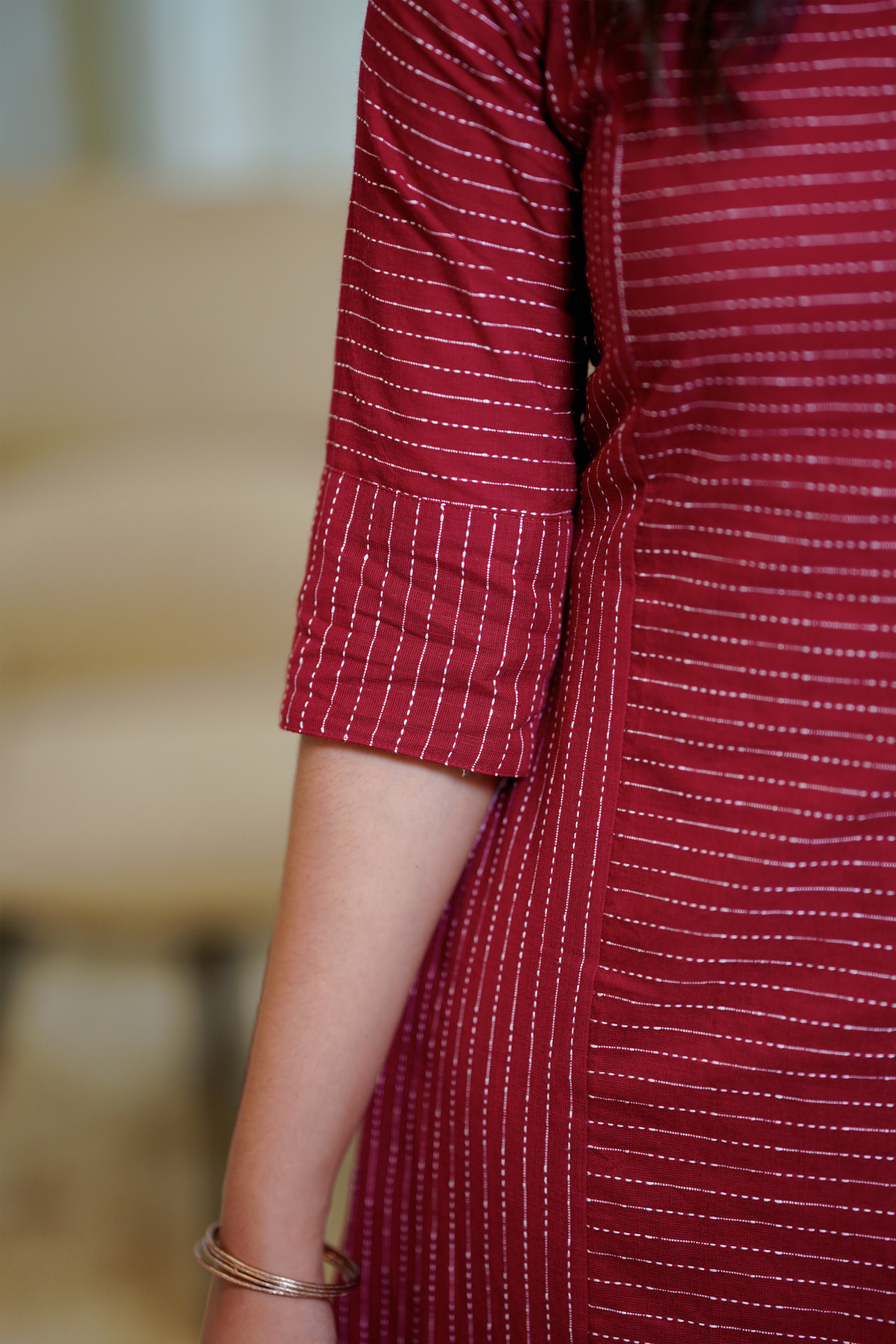 Maroon Kurta Set