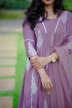 Two Piece Mul Chanderi Set