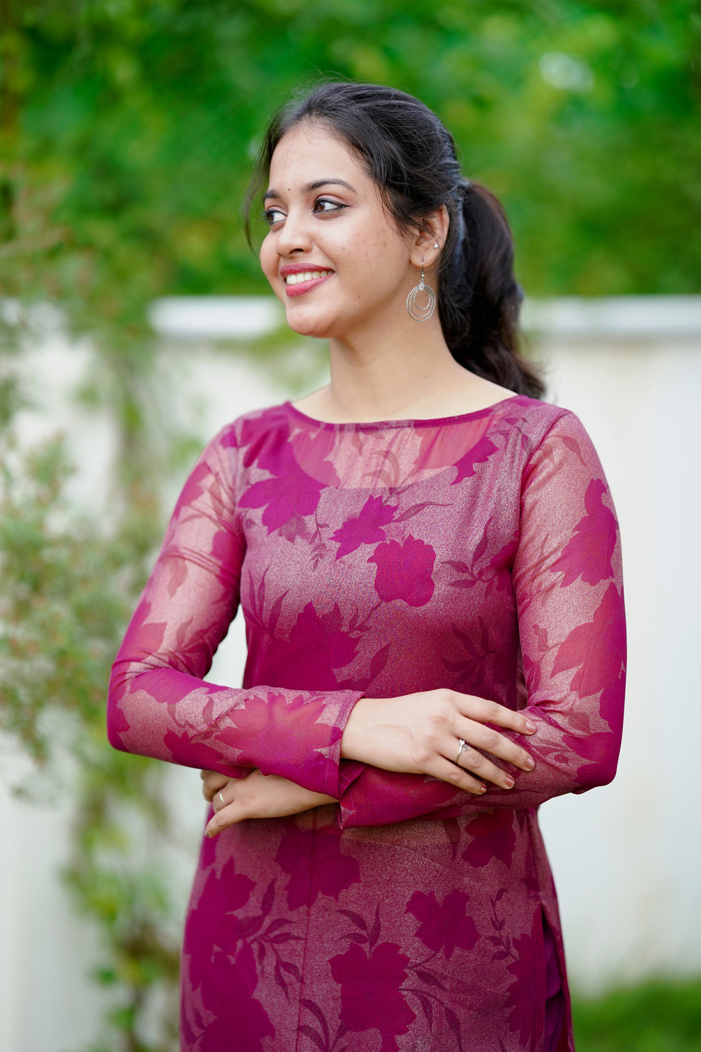 Plum Kurta Set