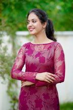 Plum Kurta Set