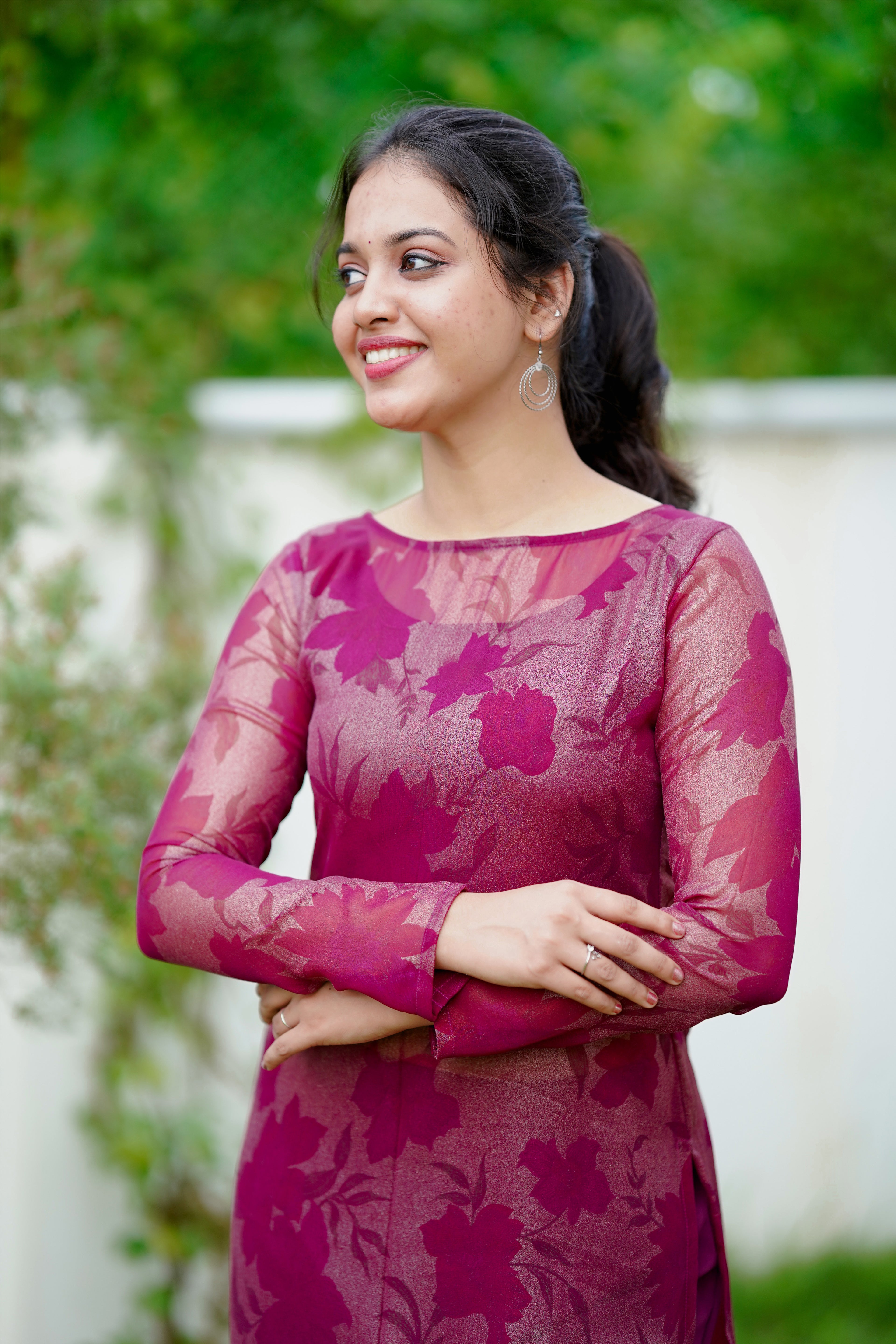 Plum Kurta Set