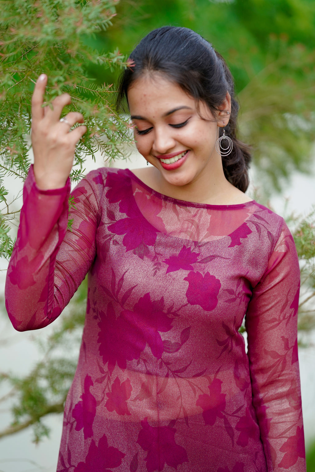 Plum Kurta Set