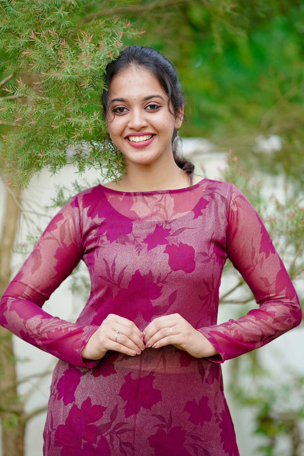 Plum Kurta Set