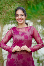 Plum Kurta Set