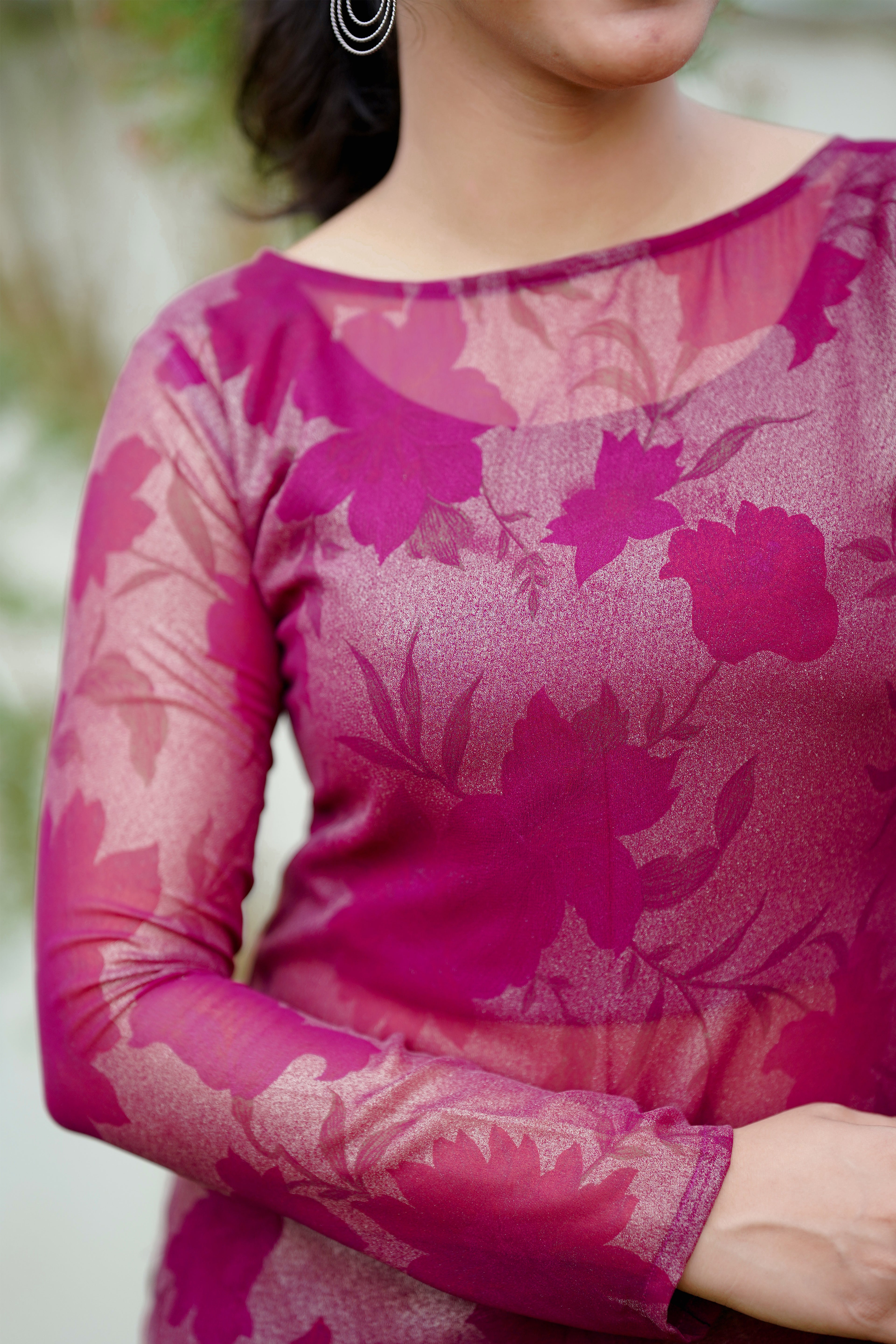 Plum Kurta Set