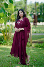 Two Piece Set with Applique Work