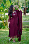 Two Piece Set with Applique Work