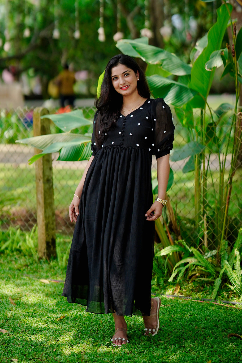 Black Chiffon Dress