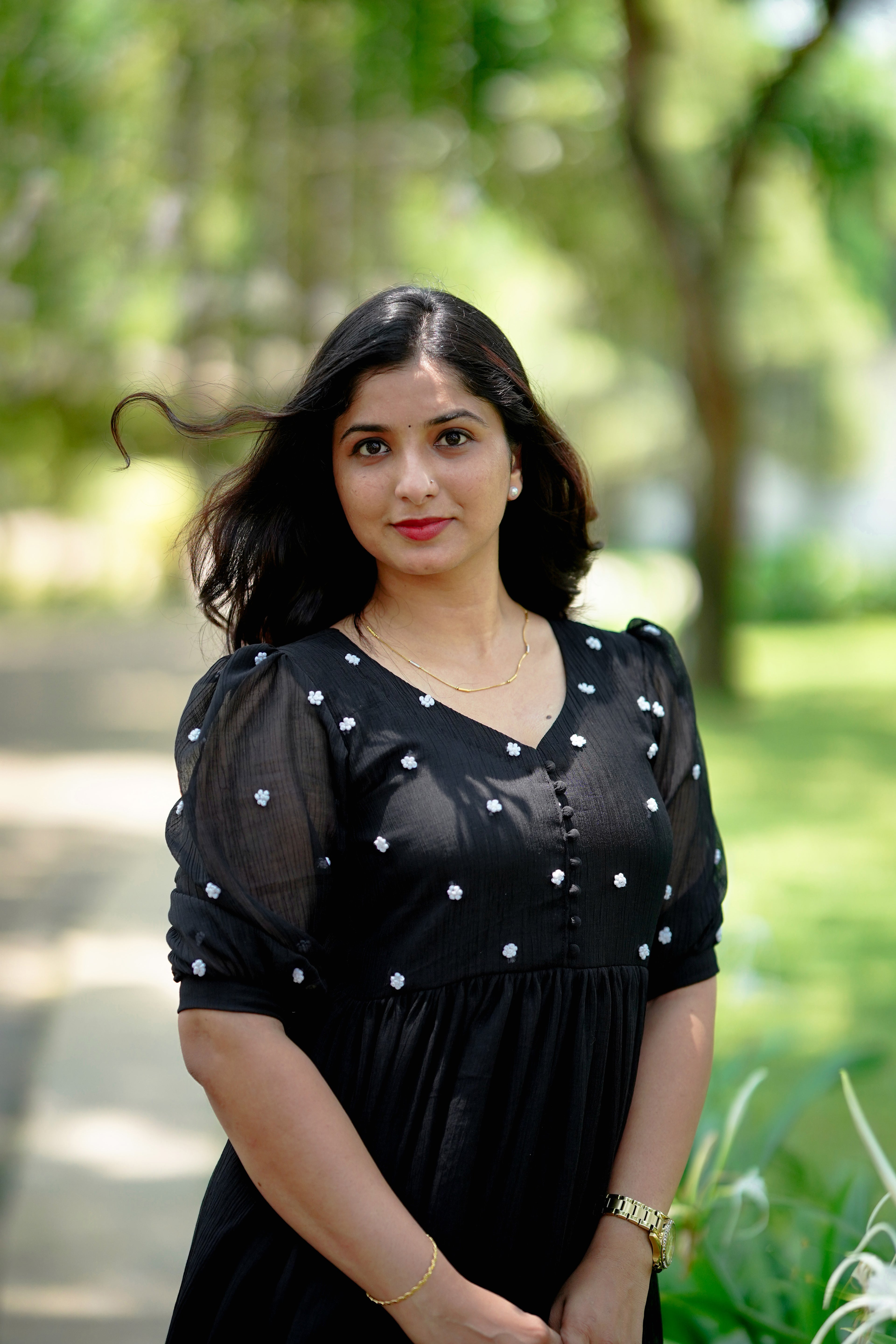 Black Chiffon Dress