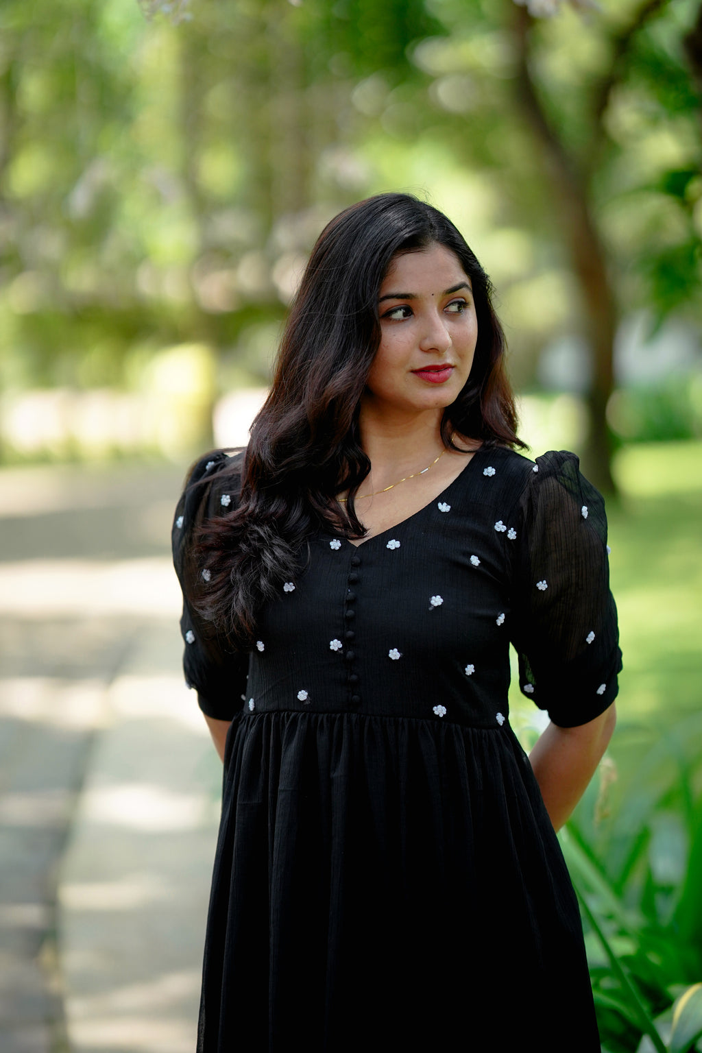 Black Chiffon Dress