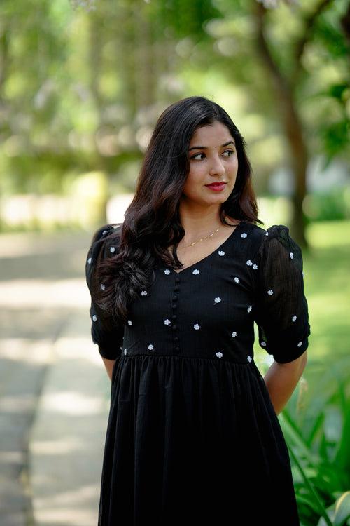 Black Chiffon Dress