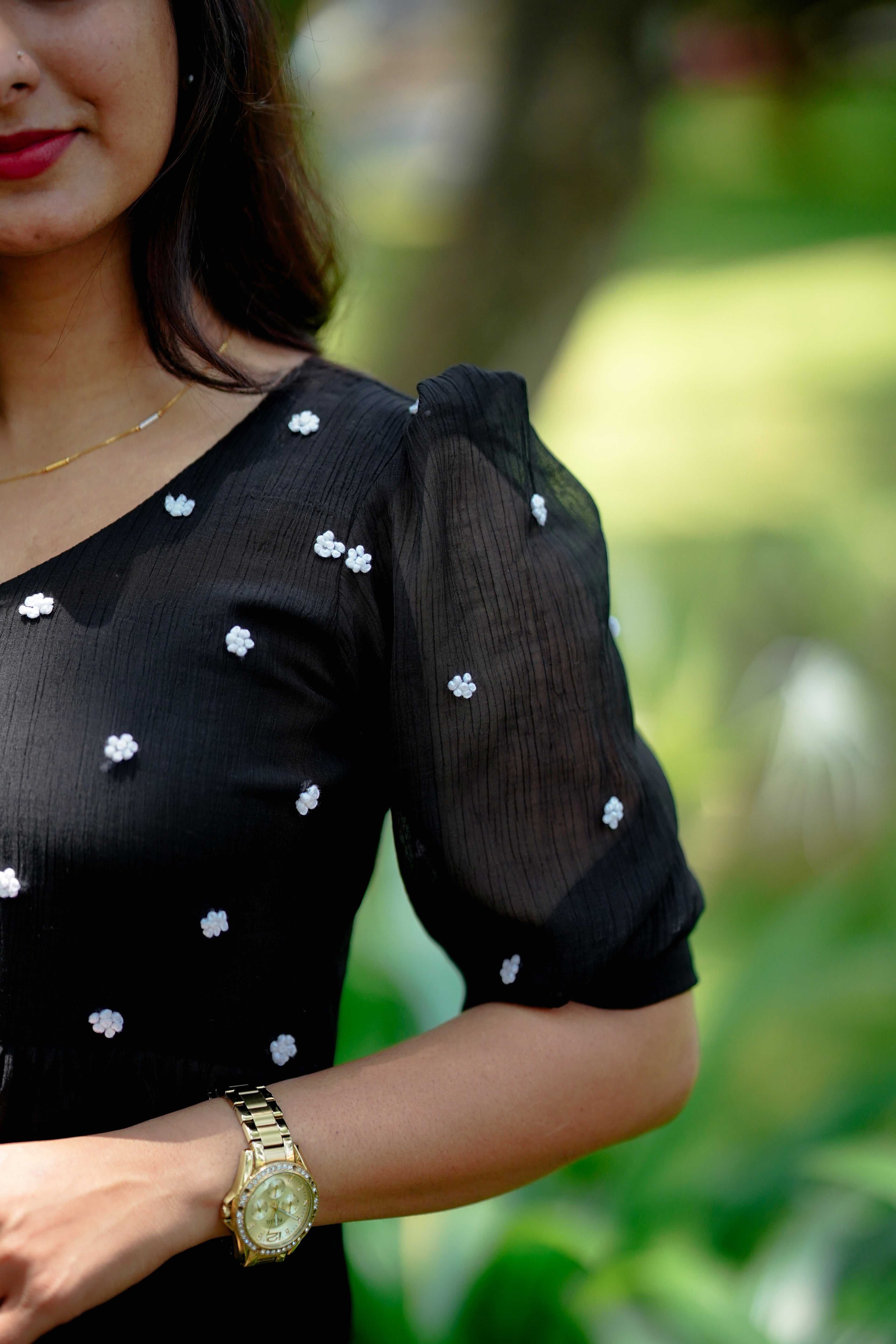 Black Chiffon Dress