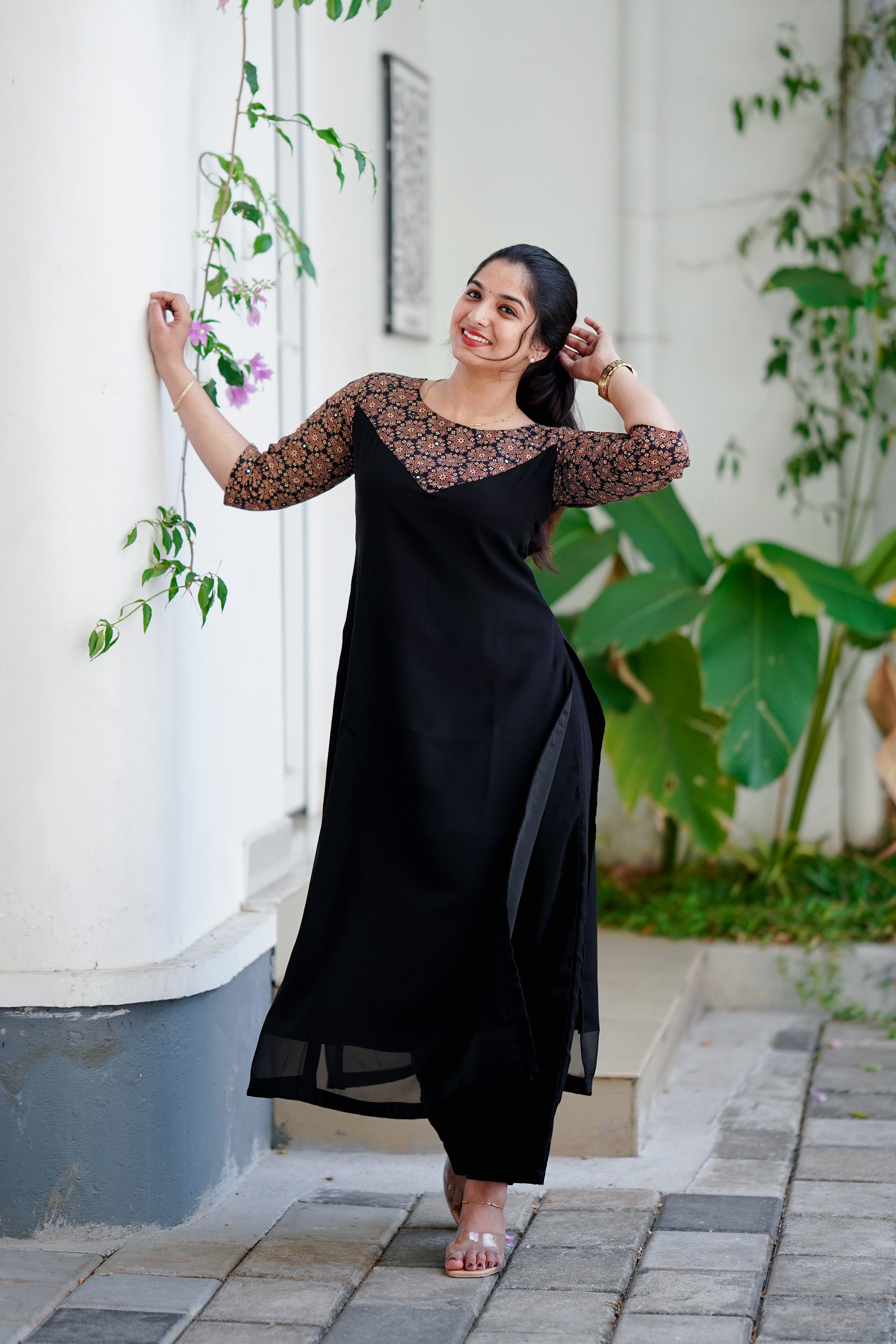 Black Kurthi Set