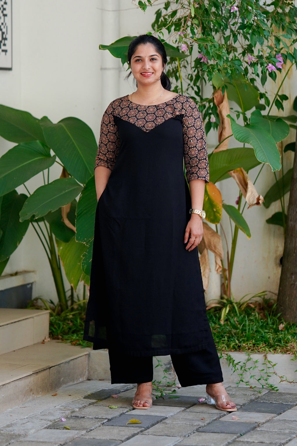 Black Kurthi Set