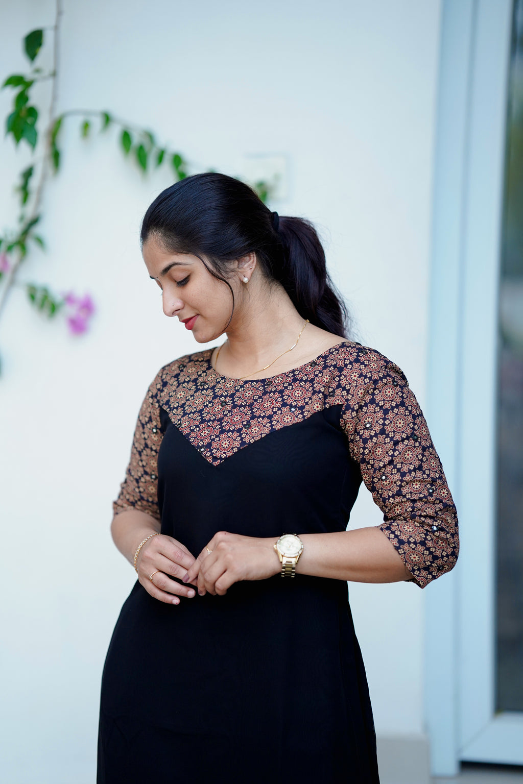 Black Kurthi Set